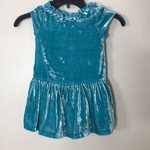 Janie and jack girls blue turquoise dress top size 2t